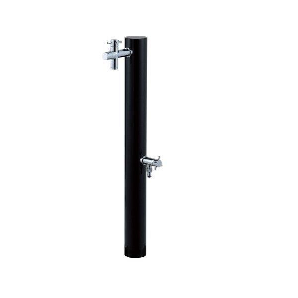 オンリーワン 水栓柱 ウォーターポスト ブラック 2口 HO3-325GB 『水栓柱・立水栓セット（蛇口付き）』 ブラック
