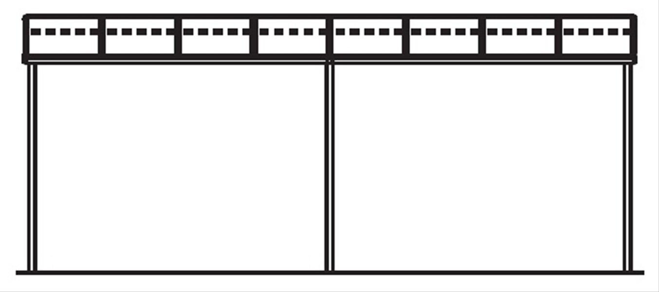 キロスタイルテラス R型屋根 1階用 4間（2.間＋2間） ×6尺 ポリカーボネート 積雪20cm対応 #2019年の新仕様 