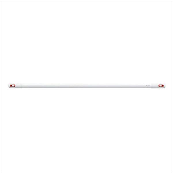 ナスタ ランドリーポール 屋内専用 ホワイト×グレー 伸縮幅：2.2～4.0m KS-NRP003-40P-GR 『物干し竿 約4ｍ』 