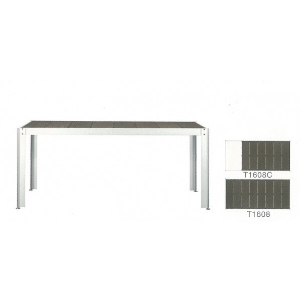 クレスコ クッキンガーデン 長方形テーブル（4～6人用） 人工大理石付き T1608C 『ガーデンテーブルセット』 