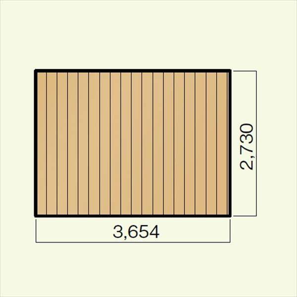 キロスタイルデッキ 木質樹脂タイプ 2間×9尺（2730） 幕板A 調整式束柱NL コーナーキャップ仕様 『ウッドデッキ 人工木』 