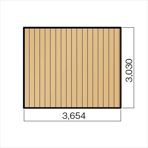 キロスタイルデッキ 木質樹脂タイプ 2間×10尺（3030） 幕板A 調整式束柱NL コーナーキャップ仕様 『ウッドデッキ 人工木』 