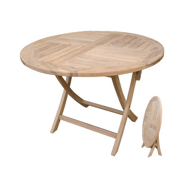 ジャービス商事 折り畳み丸テーブル 『ガーデンテーブル』 無塗装