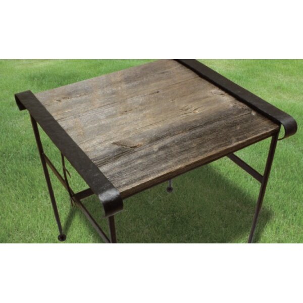 オンリーワン アイアン+バーンウッドテーブル（小） 『ガーデンテーブル』 