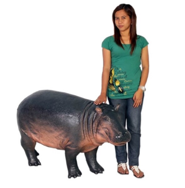 FRP カバの赤ちゃん / BaBy Hippopotamus fr110087 『動物園オブジェ アニマルオブジェ 店舗・イベント向け』 