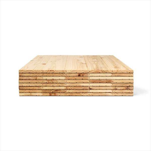 みんなの材木屋 ユカハリ・タイル すぎ NM-204-A 8枚入り（2平米分） オスモクリア
