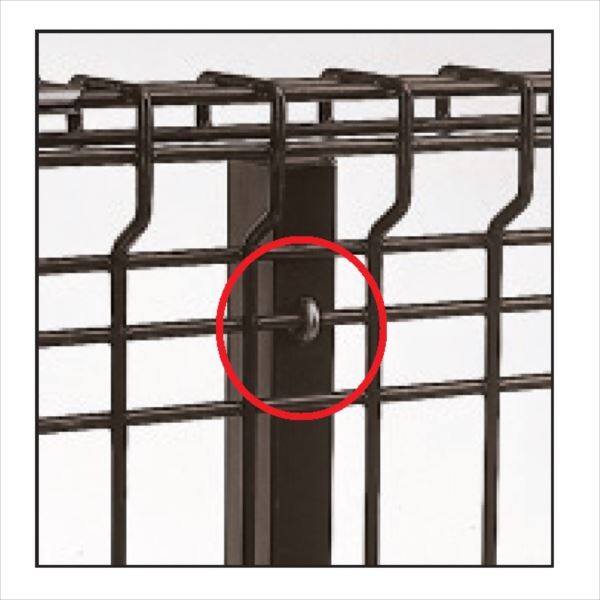 三協アルミ ユメッシュG型 フリー支柱タイプ・固定支柱タイプ共通 柱用部品（1組） 2015 『スチールフェンス 柵』 