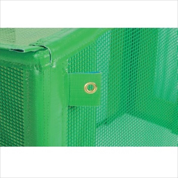 テラモト 自立ゴミ枠 折りたたみ式 緑 DS-261-112-1 1200×600×880ｍｍ 580L 『ゴミストッカー ゴミ収集庫』 『ゴミ袋（45L）集積目安 9袋、世帯数目安 4世帯』 
