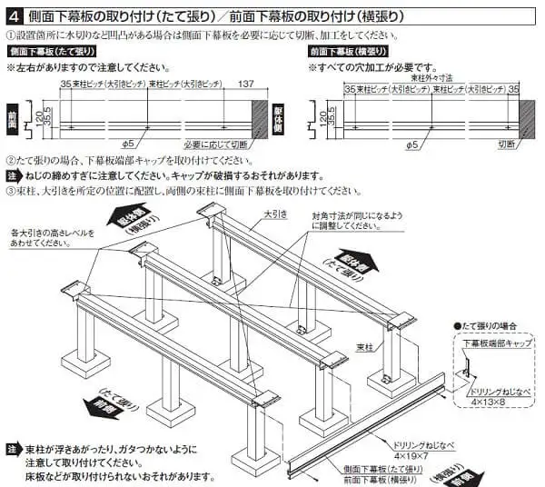 側面下幕板の図