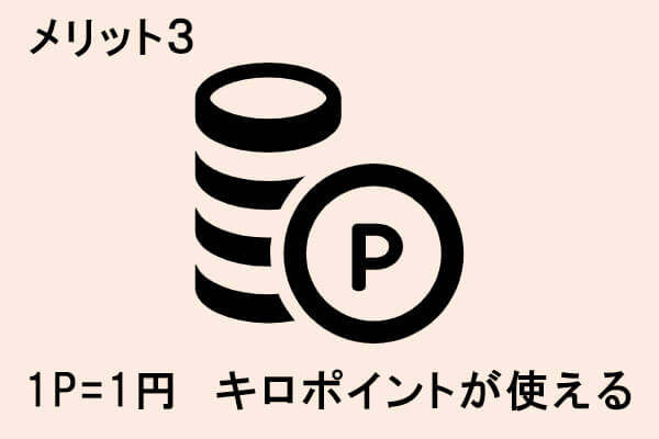 リピーター様向け！キロポイントがもらえる！使える！