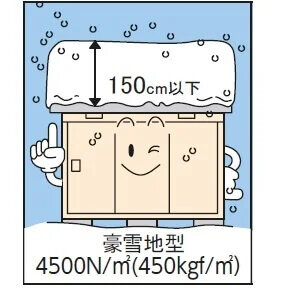 豪雪型　積雪強度4500N／m2