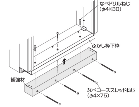 ふかし枠の取り付け方1