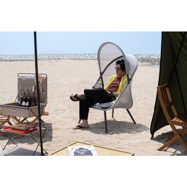 東谷 Light Furniture ルーフフォールディングチェア RKC-539LGY 