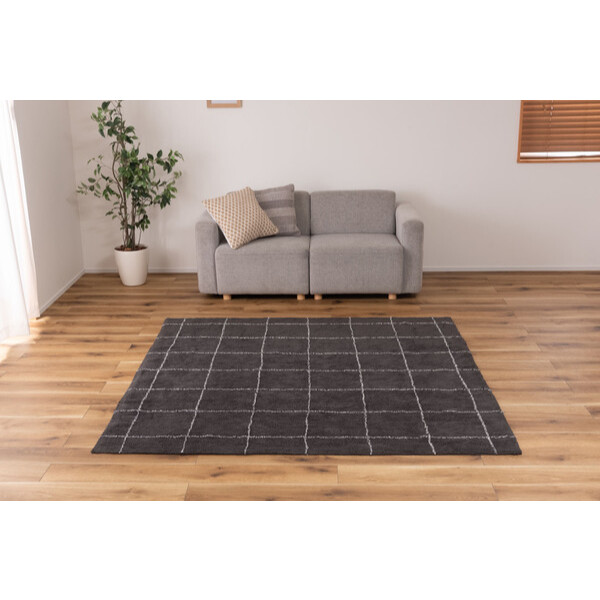 東谷 ラグ 185×185 TTR-183GY 約W185×H185㎝