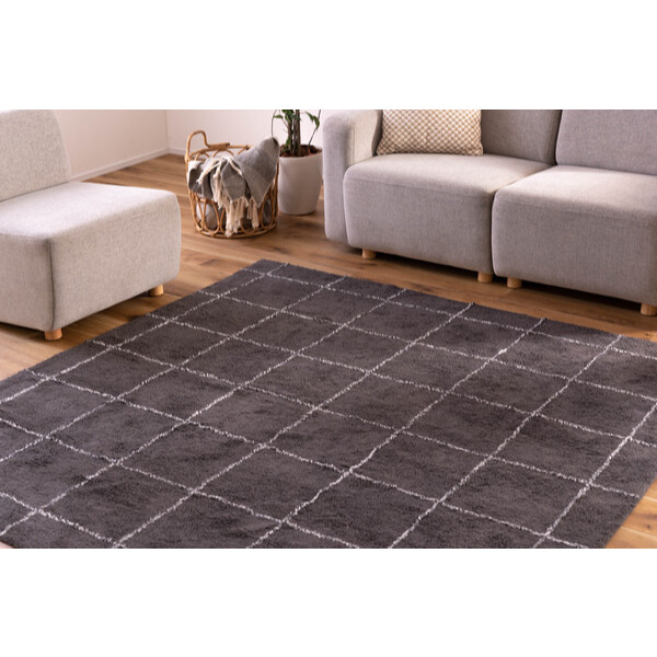 東谷 ラグ 185×185 TTR-183GY 約W185×H185㎝