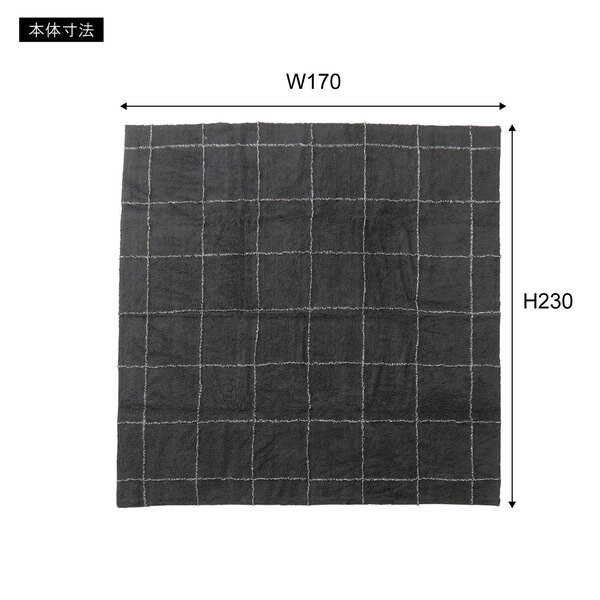 東谷 ラグ 170×230 TTR-184GY 約W170×H230㎝ 