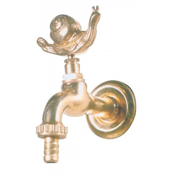 オンリーワン ドマルタンコレクション エスカルゴ蛇口 MC3-011 『水栓柱・立水栓 蛇口』 真鍮磨き
