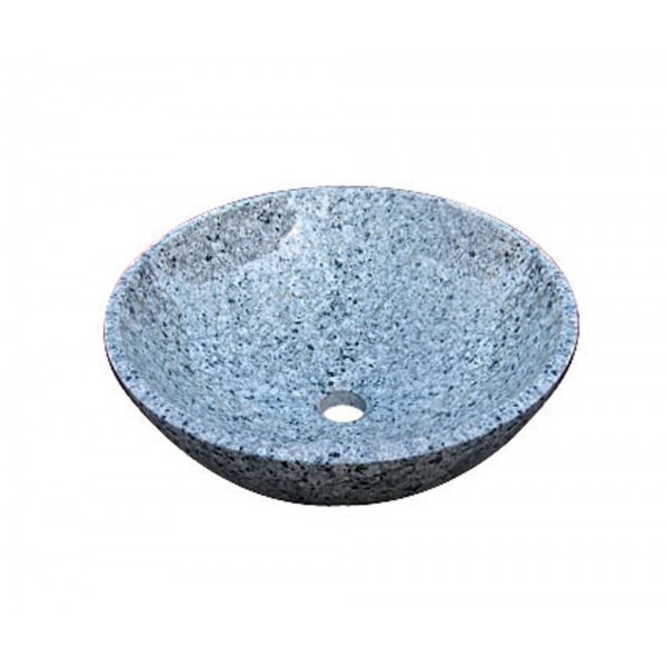 オンリーワン 石の水鉢 ブルー吹雪 EC3-003 『水栓柱・立水栓 水受け（パン）』 