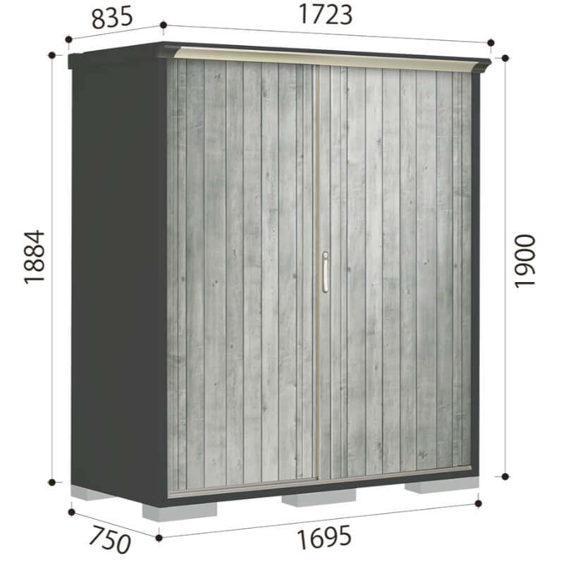 P-177AF 田窪工業所 タクボ物置 ペインタ グランプレステージ ジャンプ 全面棚タイプ 標準屋根 一般型 