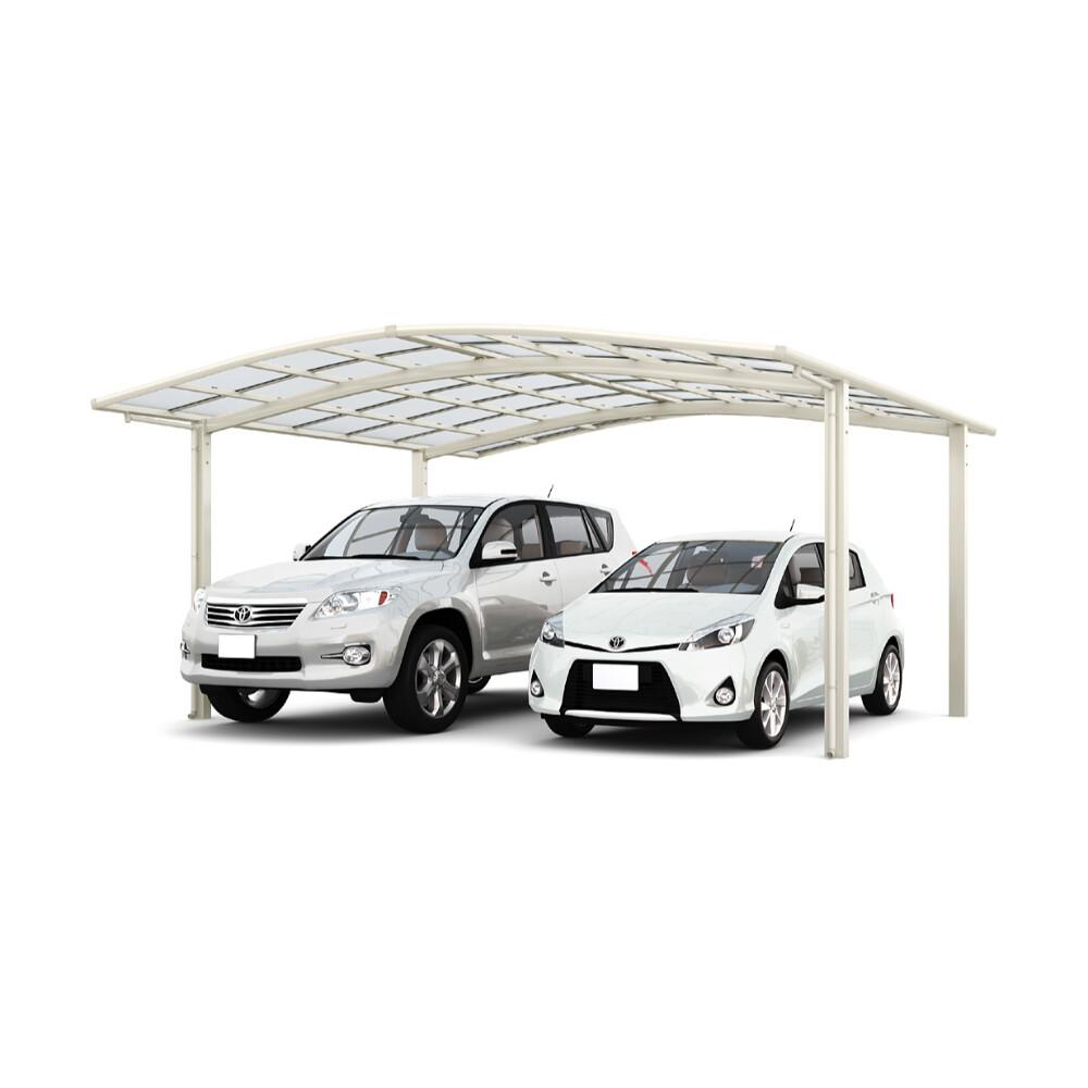 LIXIL リクシル ネスカR 2台用 基本 51-50型 ロング柱 H25 ポリカーボネート屋根材使用 