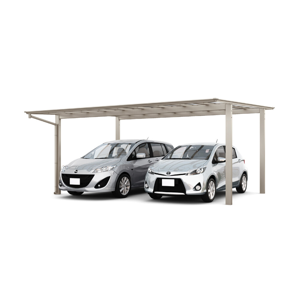 LIXIL リクシル ネスカF 2台用 基本 60-54型 標準柱 H22 ポリカーボネート屋根材使用 