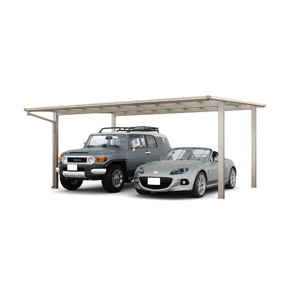 LIXIL リクシル フーゴF 2台用 基本 60-57型 標準柱 H22 ポリカーボネート屋根材使用 