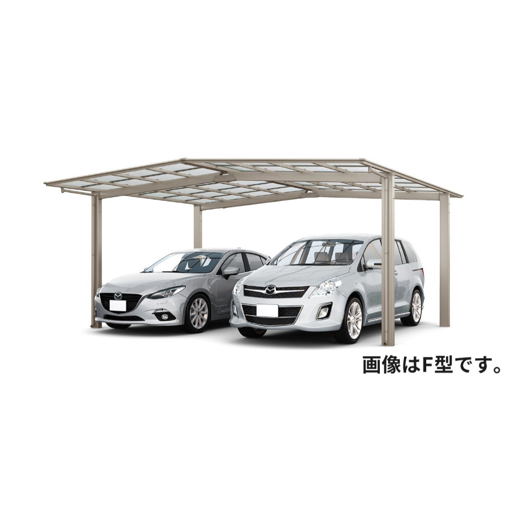 【商品のみ】 LIXIL リクシル フーゴR 1台用 M合掌 27・27-50型 標準柱 H22 ポリカーボネート屋根材使用 