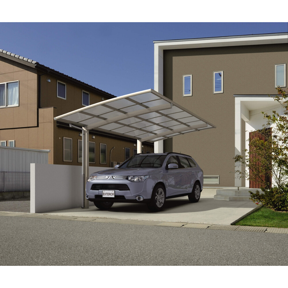 【商品のみ】 三協アルミ カムフィエース 1台用 基本タイプ 5033 H28 屋根材：ポリカーボネート板 柱3本 