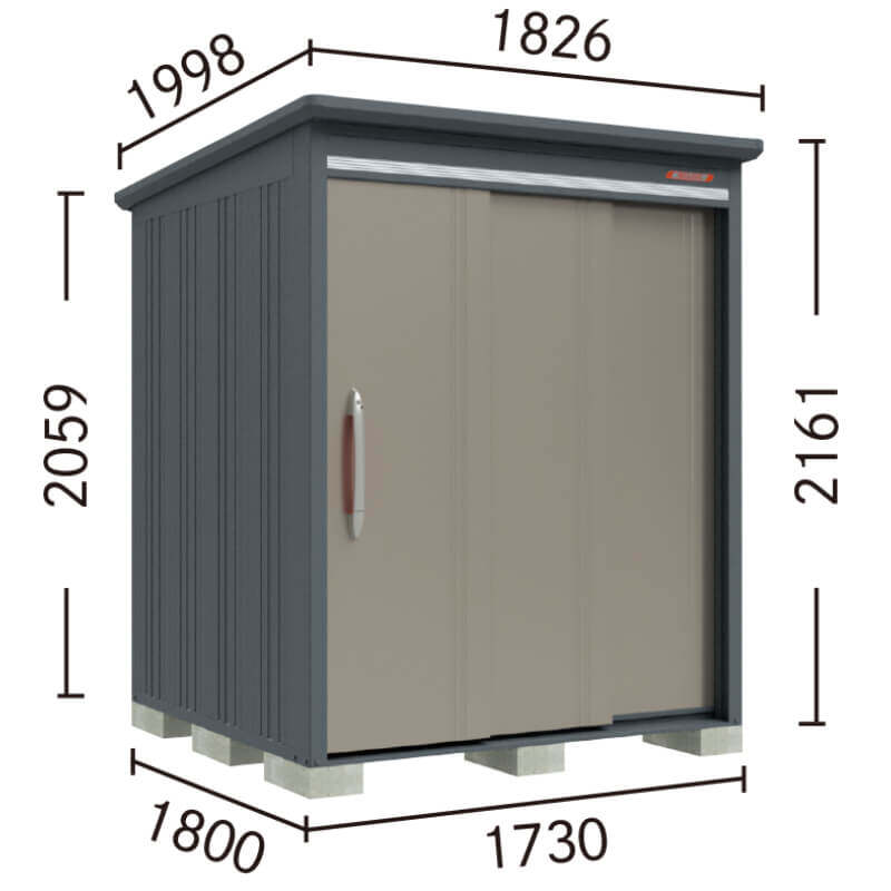 B-G1718 タクボ物置 田窪工業所 BELOS ヴェロス 豪雪型 標準屋根 背面棚 【追加金額で取付工事可能】 