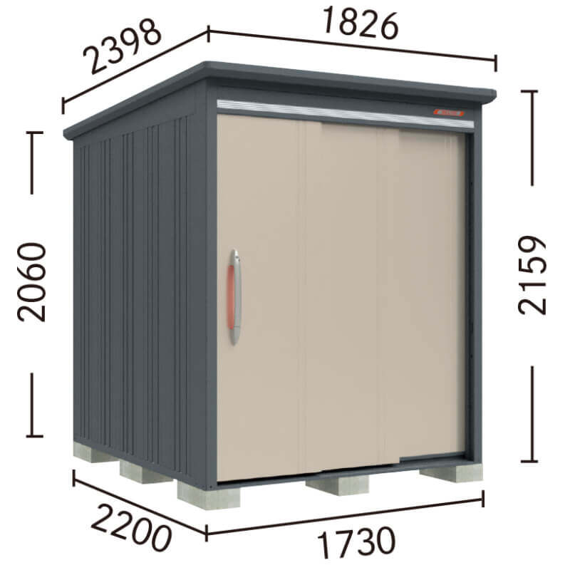 B-G1722N タクボ物置 田窪工業所 BELOS ヴェロス 豪雪型 標準屋根 棚なし 【追加金額で取付工事可能】 