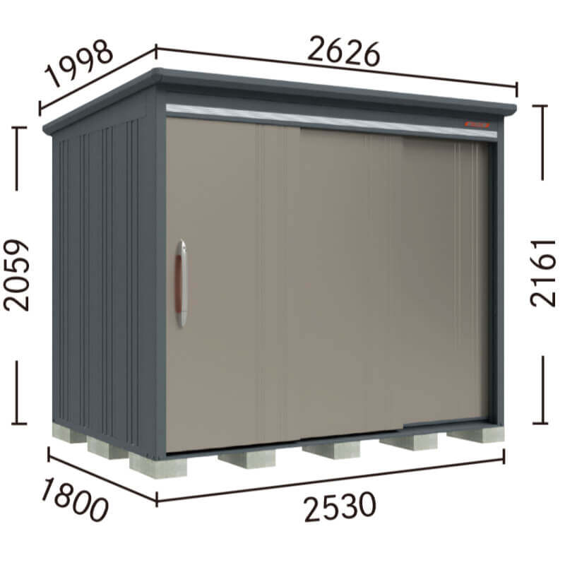 B-G2518N タクボ物置 田窪工業所 BELOS ヴェロス 豪雪型 標準屋根 棚なし 【追加金額で取付工事可能】 