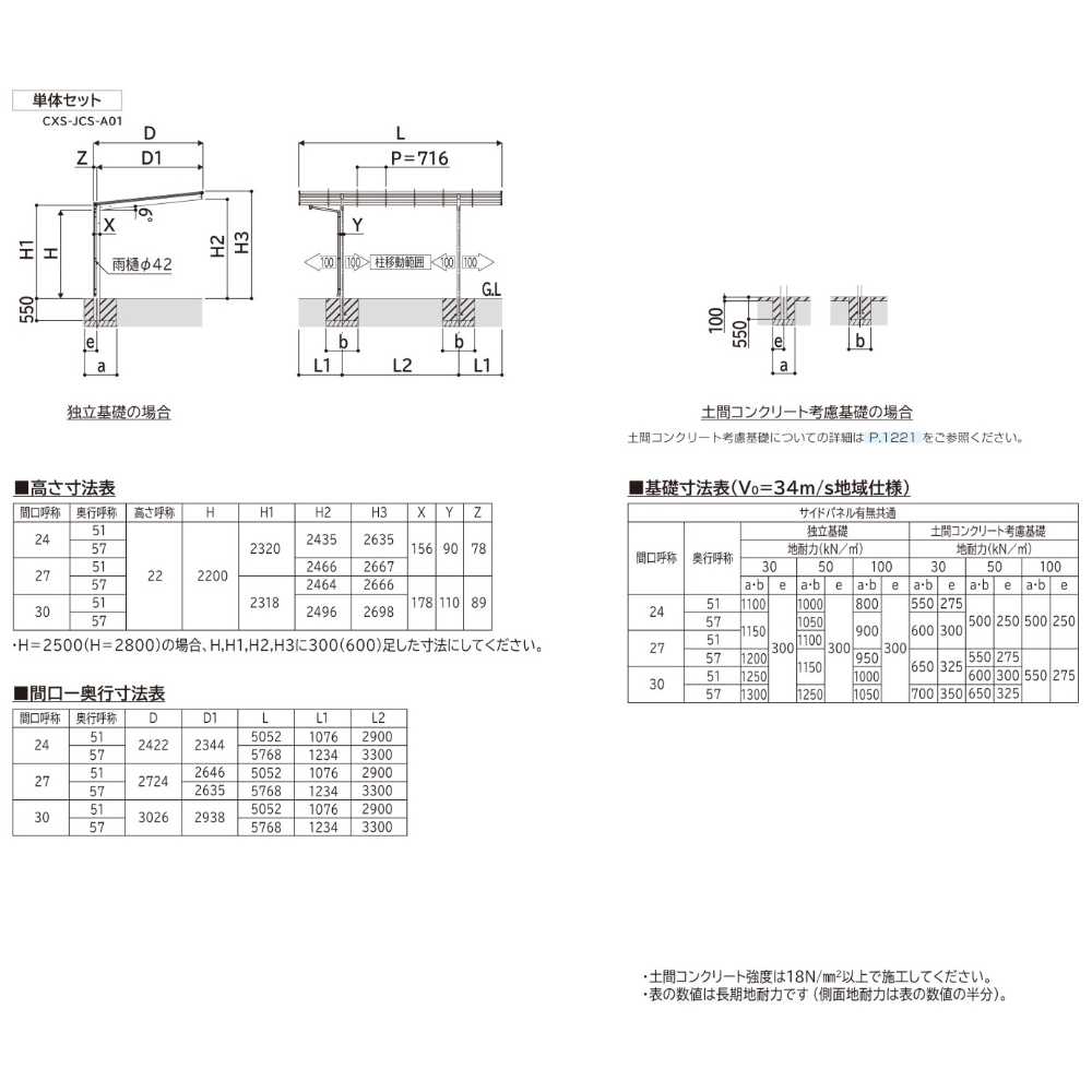 【商品のみ】カーポート 1台用 YKK YKKAP エフルージュ FIRST (ファースト) 600タイプ 単体セット 51-30L H28柱 遮光ポリカーボネート板 複合色