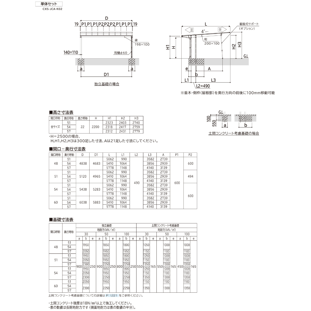 【商品のみ】カーポート 2台用 YKK YKKAP エフルージュ FIRST (ファースト) EX 600タイプ  単体セット 54-54M H25柱 遮光ポリカーボネート板 アルミ色