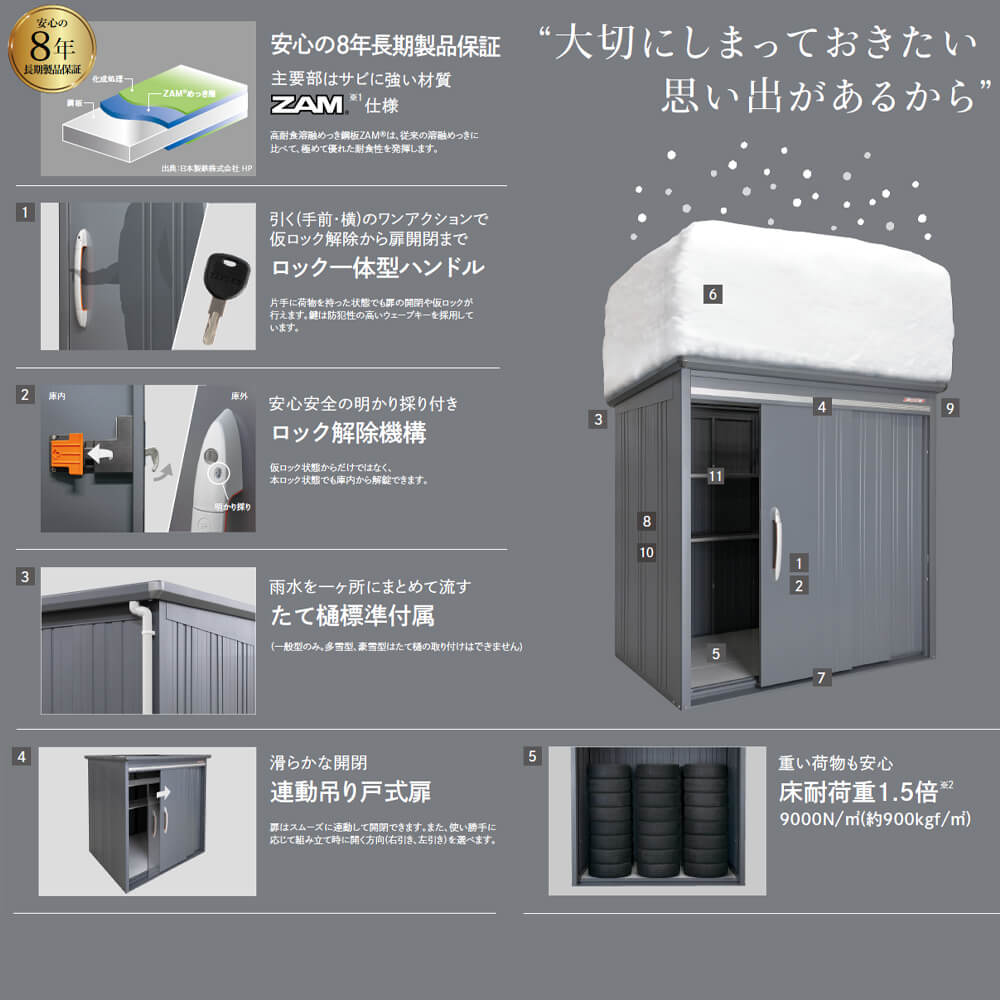 B-Z3314 タクボ物置 田窪工業所 BELOS ヴェロス 一般型 結露減少屋根 背面棚 【追加金額で取付工事可能】 