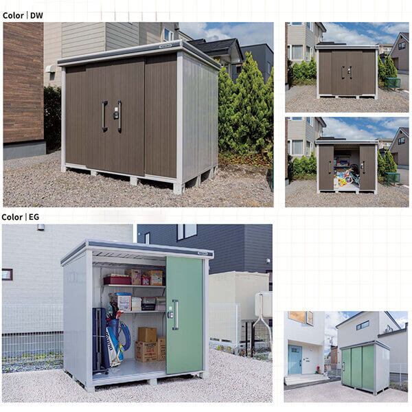 LMD-1808 ヨドコウ ヨド物置 エルモ 一般・豪雪共用型 標準高タイプ【東海エリア限定商品】 