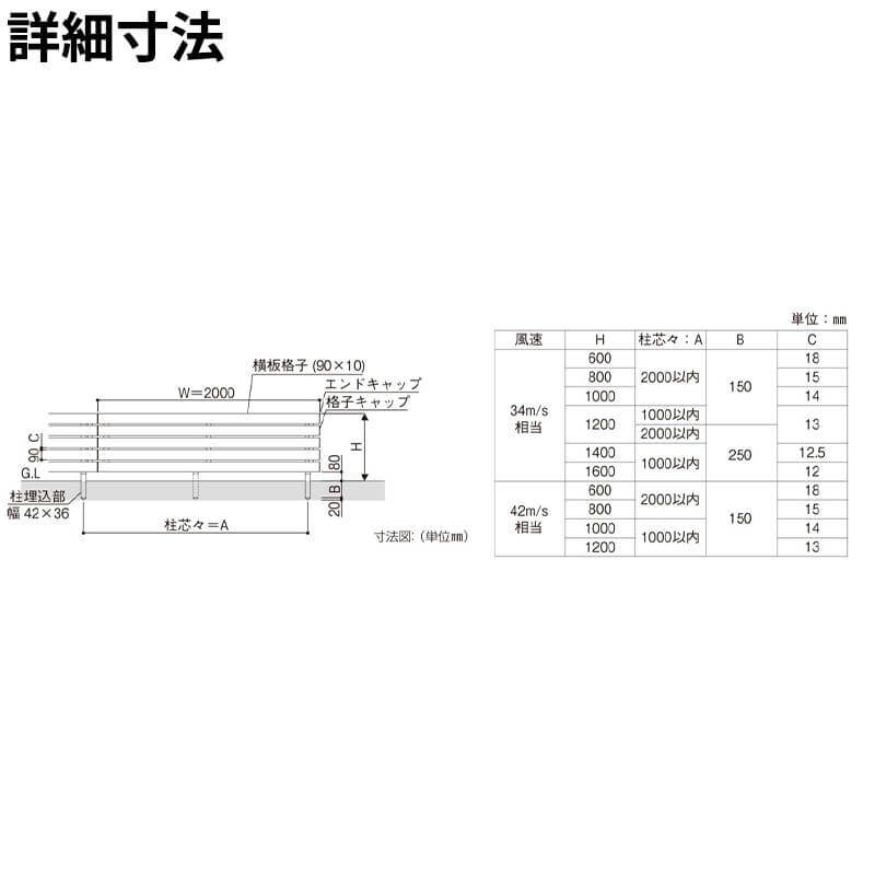 YKKAP YKK ルシアスフェンス H02型 柱 T140 (H1400 高さ140cm) 支柱 柱のみ 木調色 
