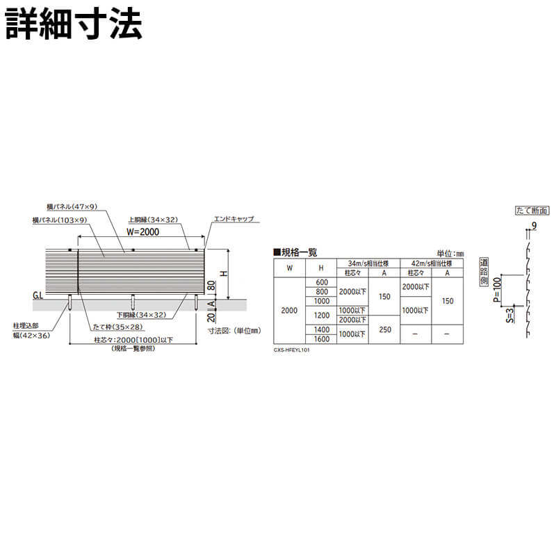 YKKAP YKK ルシアスフェンス YL1F型 端部カバー 1本入 T160 (H1600 高さ160cm) 複合色 