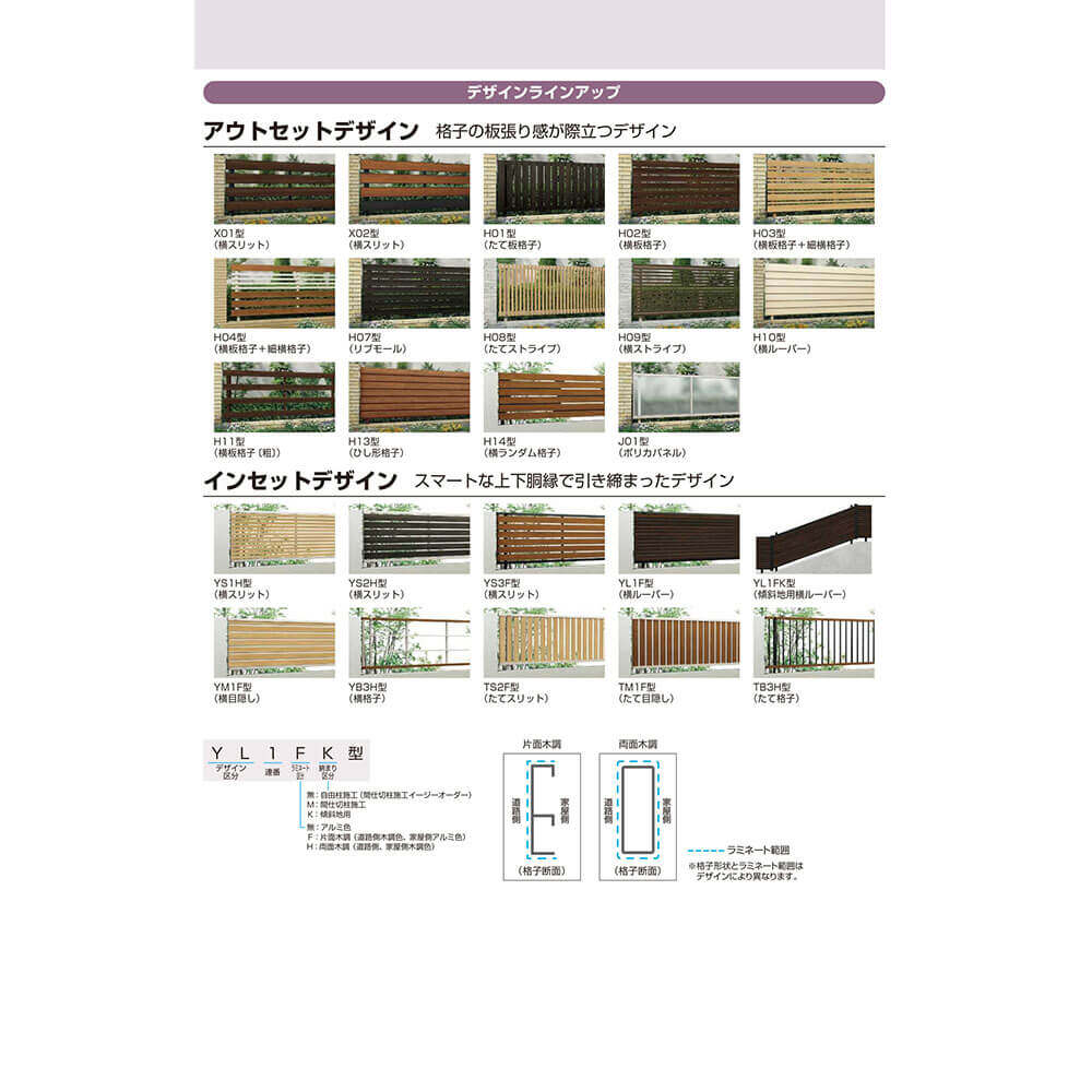 YKKAP YKK ルシアスフェンス YM1F型 柱 T160 (H1600 高さ160cm) 支柱 柱のみ 複合色 