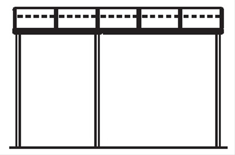 中古】 キロスタイルテラス R型屋根 1階用 1.5間×5尺 ポリカーボネート 積雪20cm対応 #2019年の新仕様