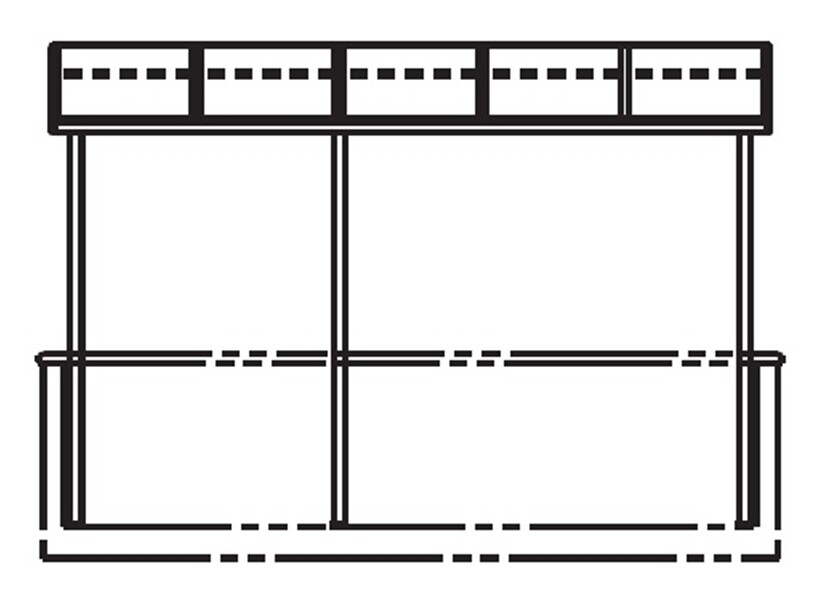 キロスタイルテラス R型屋根 2階用 2.5間（1間＋1.5間）×4尺 ポリカーボネート 積雪20cm対応 ＊2階取付金具は別売 #2019年の新仕様 