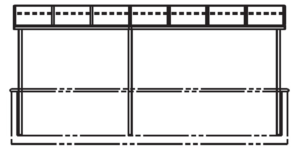 キロスタイルテラス R型屋根 2階用 3.5間（1.5間＋2間） ×4尺 ポリカーボネート ＊2階取付金具は別売 積雪20ｃｍ対応 #2019年の新仕様 