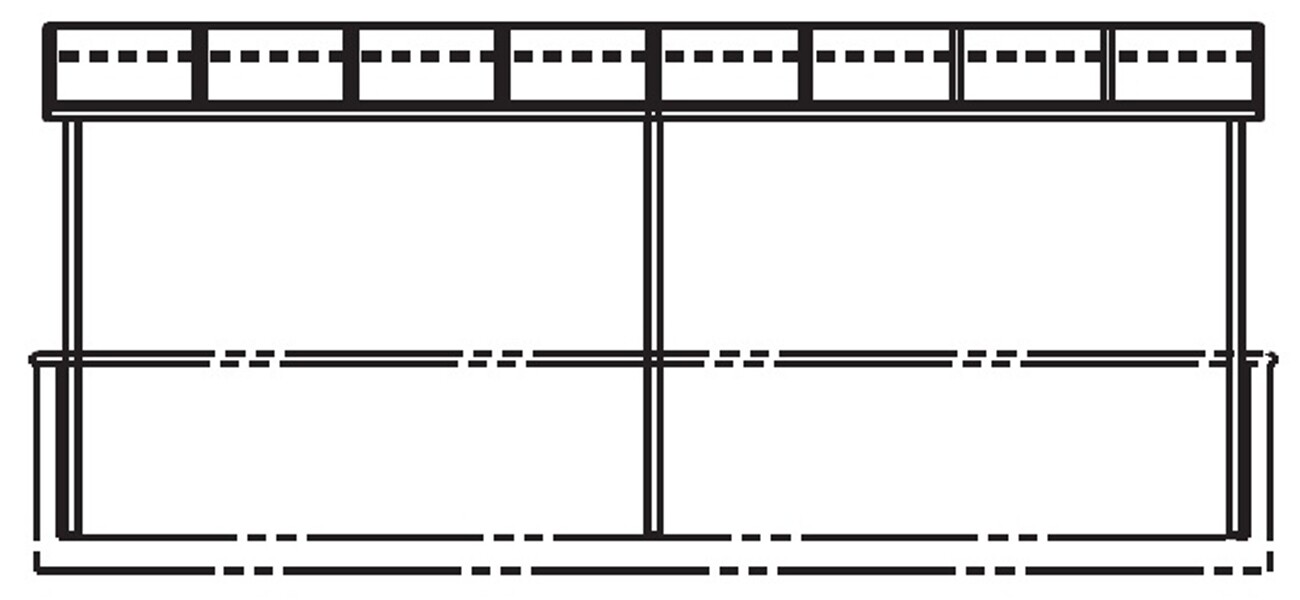 YKK 躯体式バルコニー屋根 ソラリア Bタイプ 柱奥行移動タイプ 2間×4尺 アール型 下止め施工 ポリカ屋根 関東間 600N／ｍ2 中間取付金具セット付 後付け - 1