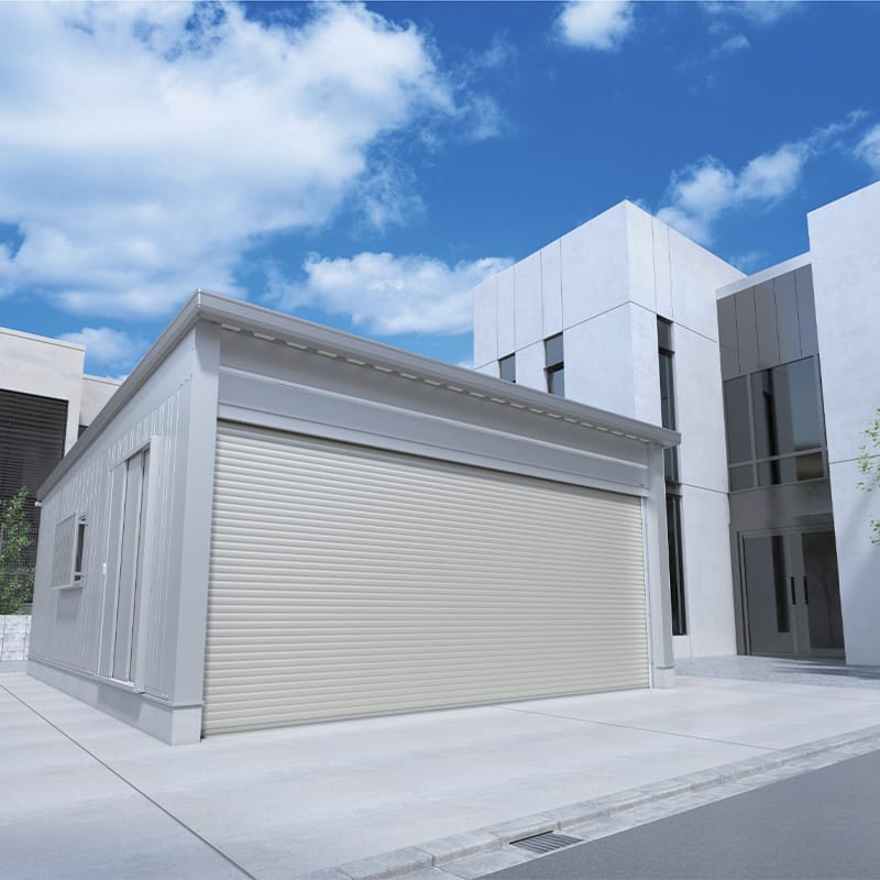 稲葉製作所 電動開閉ガレージ TAFRAGE タフレージ WG-D3658MU 多雪型 オーバースライドタイプ 幅3.8m 奥行5.8m 高さ3.0m 