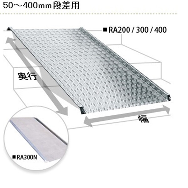 最大84％オフ！ 50〜400mm段差用 RA400_法人様限定_ ミスギ_直送品1_ MISUGI エクステリア 