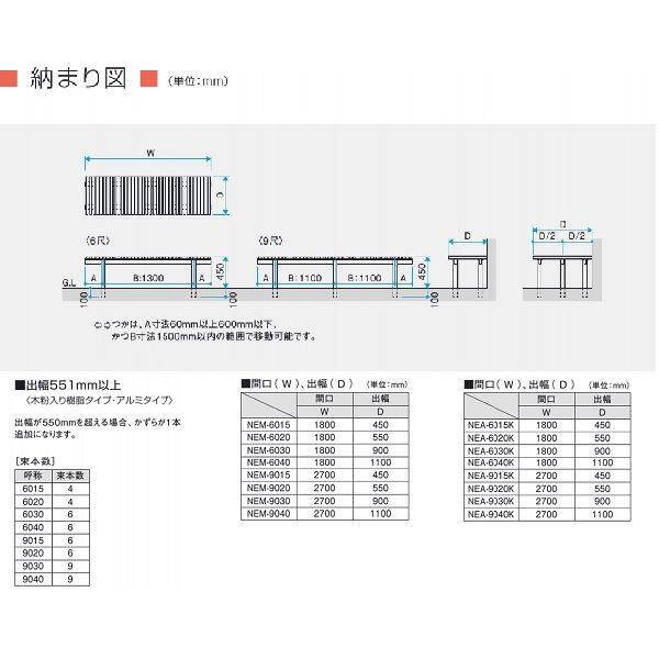 三協アルミ 濡縁 木粉入り樹脂タイプ 1800ｍｍ×1100ｍｍ NEM-6040 『濡れ縁』 ローズウッド