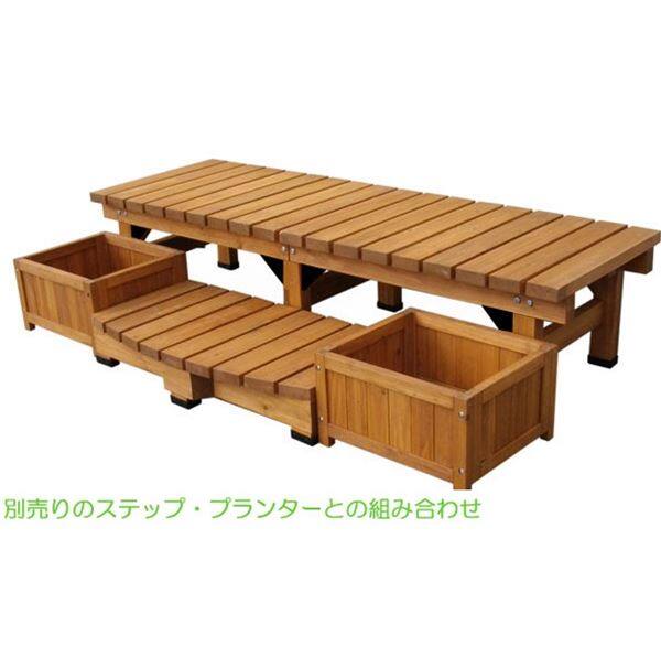 【欠品中 次回2022年12月上旬以降入荷予定】Sスタイル デッキ縁台180×58 『画像はライトブラウン』 DE-180 『濡れ縁』 