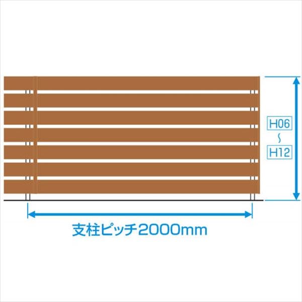 三協アルミ フレイナ Y1型 本体 フリー支柱タイプ 2006 『柵 高さ H600ｍｍ用 アルミフェンス』 形材色