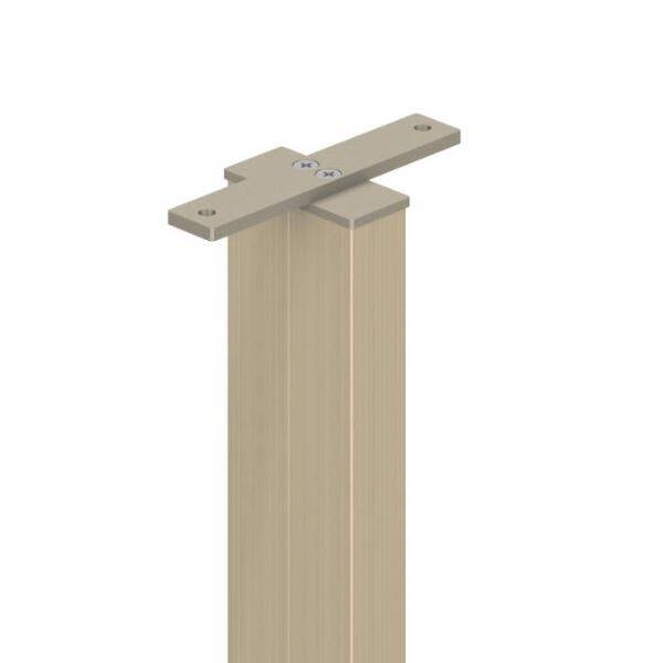 三協アルミ　ジーエムライン　フリー支柱タイプ　埋め込み支柱　水平専用タイプ　H1000用　アルミ色 