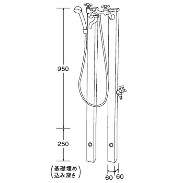 東洋工業 ウォータービュー ナルル混合栓セット ブラウン(艶消し) 『(TOYO) トーヨー』 