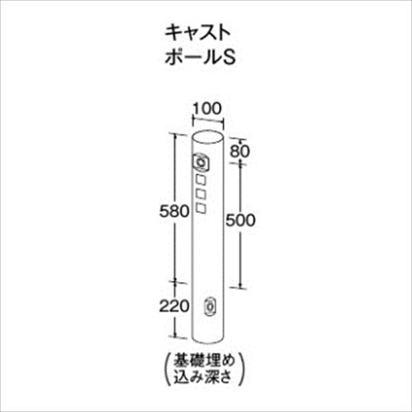 東洋工業 ウォータービュー キャストポール S グラッシュWT ＊蛇口はついていません。 『(TOYO) トーヨー』 